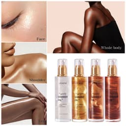 Thumbnail Dầu dưỡng thể LIYALAN ánh nhũ chiết xuất hữu cơ trang điểm sáng bóng 80g 4