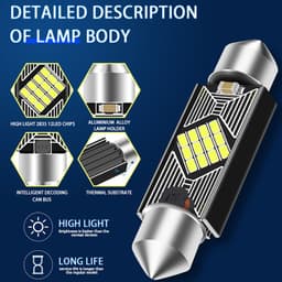 Thumbnail Đèn Led Canbus Lymoyo C5W C10W 31mm 36mm 39mm 41mm 2035 12smd Tiện Dụng Cho Xe Hơi 1