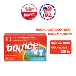 Thumbnail Combo 3 Giấy Sấy Thơm Quần Áo BOUNCE Sheets Outdoor Fresh Hộp 12 Tờ 2