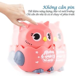Thumbnail Đồ chơi chạy cót vui nhộn, thú vị chim cú mèo đáng yêu dễ thương, nhựa an toàn, nhấn là chạy - KAVY 3