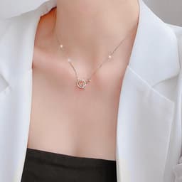 Thumbnail Dây chuyền bạc 925 the World thiết kế mới mẻ trẻ trung xinh xắn đáng yêu dễ thương Dế Bạc - D4457 1