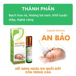 Thumbnail Dung dịch thảo dược An Bảo Nam Dược chai 12ml hỗ trợ giảm sưng ngứa do muỗi đốt, côn trùng cắn cho bé, trẻ sơ sinh 3