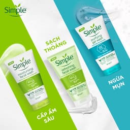 Thumbnail Sữa Rửa Mặt, Toner, Nước Tẩy Trang Dịu Nhẹ Simple Kind To Skin 3