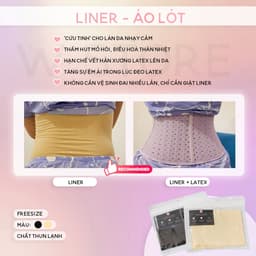 Thumbnail Áo Lót Liner Corset Mặc Bên Trong Gen Nịt Bụng Latex WSTORE Thấm Hút Mồ Hôi, Chống Hằn Ngứa Da - Latex by W.Store 1
