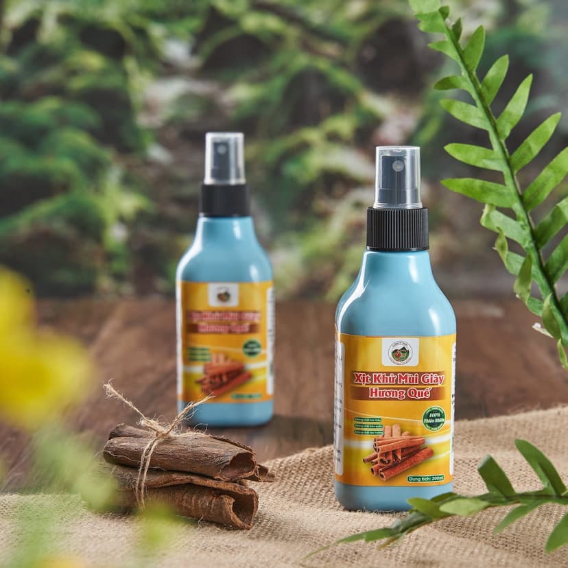 Ảnh Xịt Khử Mùi Giày Hương Quế Trà Bồng 200ml 1