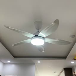Thumbnail Quạt trần đèn  SuperVilighting, MS: S117, Động cợ DC 50W inveter tiết kiệm điện, Động cơ đồng 100%, Bảo hành 48 tháng 1