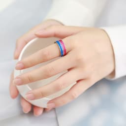 Thumbnail Nhẫn đeo tay OIMG bằng thép không gỉ phong cách LGBT thời trang cao cấp cho nam và nữ 2