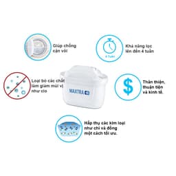 Thumbnail Combo bình lọc nước BRITA Flow 8.2L + Hộp 3 lõi lọc BRITA Maxtra 4