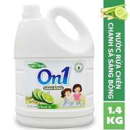 Thumbnail Nước rửa chén On1 hương chanh sả 1.4kg - gel rửa bát sạch bóng vết dầu mỡ N5202 2