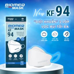 Thumbnail Khẩu trang 4 lớp BIOMEQ mask KF94 lọc bụi mịn Pm2.5 " BỊCH 10 CÁI "- MEDICAL 1