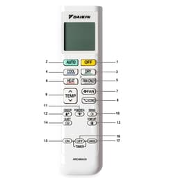 Thumbnail Remote ARC480A19 cho máy điều hòa Daikin FTHF25/35RAVMV, FTHF25/35/50/60/71RVMV, FTHM50/60/71HVMV. 3