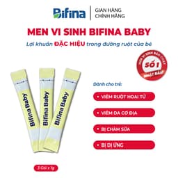 Thumbnail Men vi sinh Bifina Baby Nhật Bản - Lẻ 3 gói (không có hộp)-Lợi khuẩn chiến binh cho trẻ sơ sinh Viêm da cơ địa, chàm sữa 2