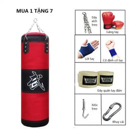 Thumbnail Vỏ Bao Đấm Bốc Treo Tường 3 Lớp Cao Cấp Chính Hãng Amalife - Bao Cát Mua 1 tặng 7 Phụ Kiện Đầy Đủ Đi Kèm 1