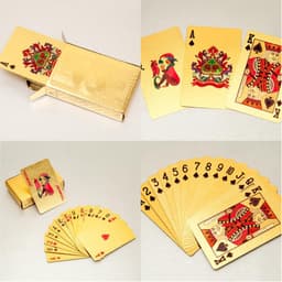Thumbnail Bài Tây Poker Nhựa Cao Cấp Mạ Nhũ Màu Vàng Chống Thấm Nước Uốn Cong Chính Hãng Amalife 2