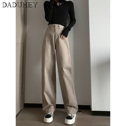 Thumbnail Quần jeans nữ lưng cao dáng rộng thời trang cá tính 3