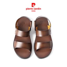 Thumbnail Sandal nam Pierre Cardin Pháp da bò thật cao cấp, đế cao su đúc chống trượt, quai bản rộng Chính hãng - 137 3