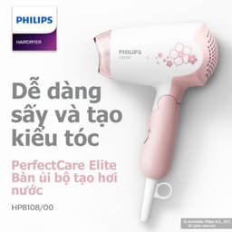 Thumbnail Máy Sấy Tóc Du Lịch Mini Philips HP8108/00 - Bảo Hành Chính Hãng 2 Năm 3