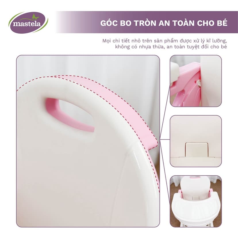 Ảnh Ghế Ngồi Ăn Dặm Cho Bé Nâng Hạ Độ Cao Mastela 7110 - 7112 - Hàng Chính Hãng - Bảo Hành 12 Tháng 4