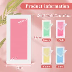 Thumbnail RUOALL 2 miếng sáp dán tẩy lông hai mặt tự nhiên cỡ lớn 9x18 10g 2