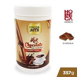 Thumbnail Bột socola Hot Chocolate CacaoMi thức uống sô cô la nóng thơm đậm cacao hộp thượng hạng 357g 1