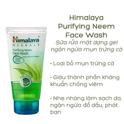 Thumbnail Combo 2 sữa rửa mặt lá neem giảm mụn, dịu nhẹ cho da Himalaya Purifying Neem Face Wash 150ml/chai 4