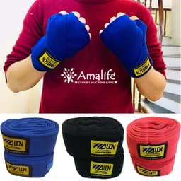 Thumbnail Bộ Đôi Băng Đa Dây Quấn Bảo Vệ Tay Tập Đấm Bốc Wolon – Dài 5m (2 Chiếc) Dây Quấn Boxing Chính Hãng Amalife 2