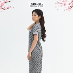 Thumbnail Bộ Mặc Nhà Pijama Lụa Nhật Cao Cấp JAPAN SILK Tay Ngắn Quần Dài Họa Tiết Sang Trọng 1