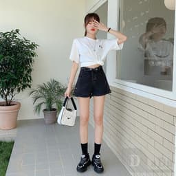 Thumbnail Quần Short Jean Ống Rộng Thời Trang Mùa Hè Hàng Mới 4