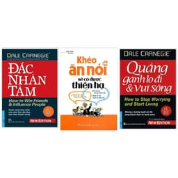 Thumbnail Sách - Nhà giả kim, Đắc nhân tâm,Quẳng gánh lo,Tuổi trẻ đáng giá,Khéo ăn nói,Đọc vị bất kì ai,Cư xử như đàn( lẻ,tuỳ chon 1