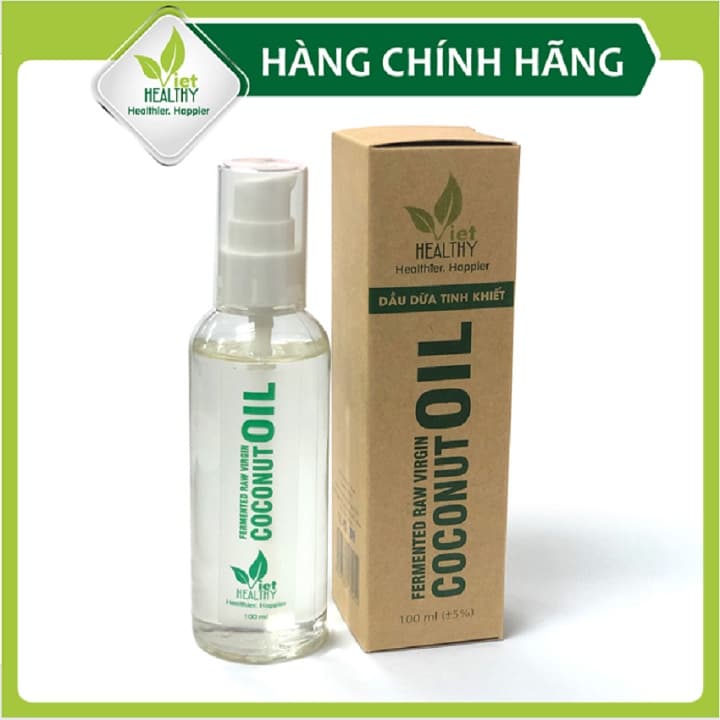Ảnh Dầu Dừa Lên Men Tách Lạnh Tinh Khiết  VietHealthy 100ml 3