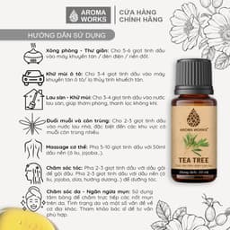 Thumbnail Tinh Dầu Tràm Trà Aroma Works Xông Phòng, Ngăn Ngừa Mụn, Đuổi Muỗi, Khử Mùi - Tea Tree 2