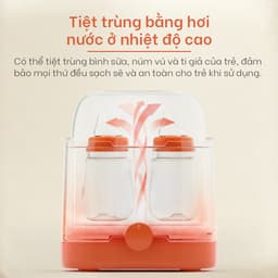 Thumbnail Máy hâm sữa tiệt trùng, rả đông, giữ ấm Yoboo YB-0041 thiết kế 2 ngăn 3in1 làm nóng thức ăn - Hàng Chính Hãng 2