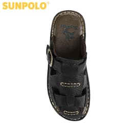 Thumbnail Dép Quai Ngang Nam Da Bò SUNPOLO ABI019 Có Big size 44 45 3