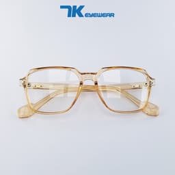 Thumbnail Gọng kính cận nữ nam mắt vuông to bản nhựa 7KMN màu da báo, đen, nâu sữa. Tròng giả cận 0 độ chống ánh sáng xanh, tia UV 4