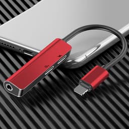 Thumbnail Bộ chuyển cổng ip sang Dual ip + Audio AUX 3.5mm Baseus L52 cho iP, hỗ trợ đàm thoại 3