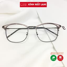 Thumbnail Gọng kính cận chữ nhật Vintage LANI 2713 kim loại thanh mảnh nhận lắp mắt kính có độ theo yêu cầu 2