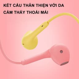 Thumbnail Tai nghe nhét tai EVEBOT có dây giắc cắm 3.5mm âm thanh hifi màu tùy chọn cho máy tính xách tay máy tính bảng điện thoại 2
