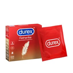 Thumbnail Bao cao su Durex Fetherlite siêu mỏng, size 52.5mm, 3 bao/hộp 1