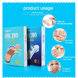 Thumbnail Coofe Băng Chảy Máu Thoáng Khí Dính Chân Gót Miếng Dán Co Giãn Ban Nhạc-Aid Gói 20 Cái / Hộp 4