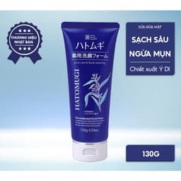Thumbnail Sữa Rửa Mặt Dưỡng Ẩm, Ngừa Mụn, Sáng Da Chiết Xuất Ý Dĩ Nhật Bản Hatomugi Moisturizing & Facial Foam 130g 2