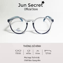 Thumbnail Gọng kính cận trẻ em Jun Secret siêu dẻo chống gãy, tròng chống bụi, chống tia UV an toàn cho bé JS0035 1