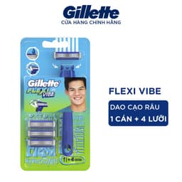 Thumbnail Dao Cạo Râu GILLETTE Flexi Vibe Hộp 1 Cán Dao Và 4 Lưỡi 2