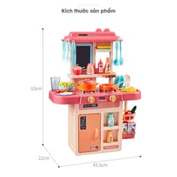 Thumbnail Bộ đồ chơi nhà bếp có vòi nước cho trẻ em 2 đến 6 tuổi, 36 chi tiết mô phỏng đồ dùng nhà bếp nấu ăn Toyshouse 889-169 2