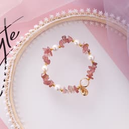 Thumbnail Vòng tay OIMG đính ốc xà cừ phối ngọc trai nhân tạo xinh xắn thời trang cho nữ 4