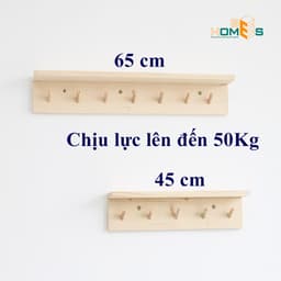 Thumbnail Kệ gỗ treo tường 5-7 móc Behomes 1