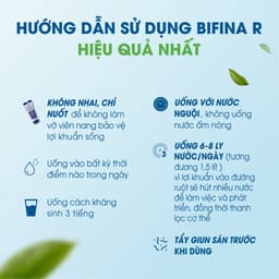 Thumbnail Men tiêu hóa Bifina Nhật Bản - Loại R - Hỗ trợ viêm đại tràng cấp và mãn, Hộp 20 gói và 60 gói 4