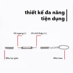 Thumbnail Tua vít đa năng EYE CENTER vặn mắt kính đồng hồ thiết bị điện tử có móc khoá 3