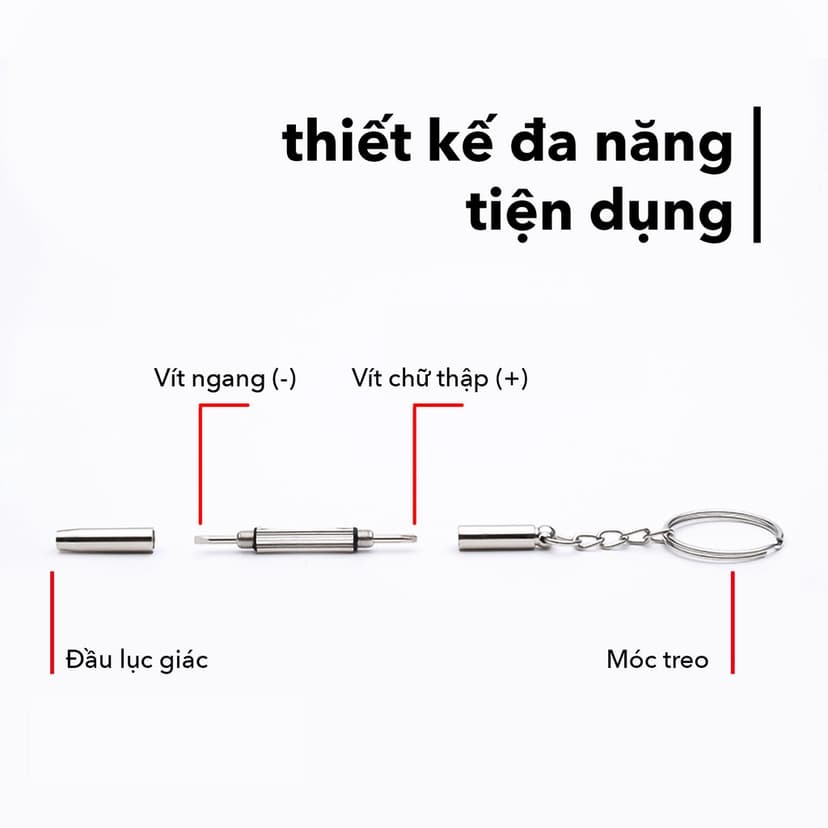 Ảnh Tua vít đa năng EYE CENTER vặn mắt kính đồng hồ thiết bị điện tử có móc khoá 3