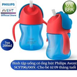 Thumbnail Philips Avent bình tập uống có ống hút 200ml bé từ 9 tháng SCF796/00 3
