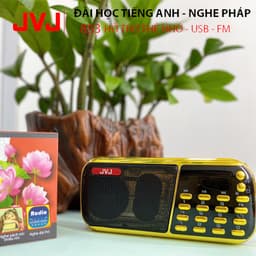 Thumbnail Loa đài JVJ J-853 3 pin siêu khỏe,đài FM,hỗ trợ thẻ nhớ, USB, học tiếng anh,nghe pháp 2